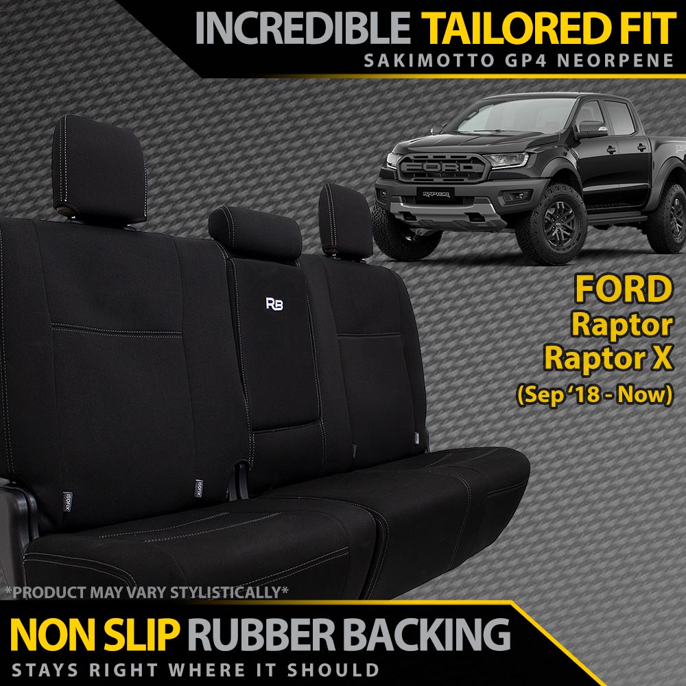 Razorback 4x4 - Ford Raptor Neoprene Rear Row Seat Covers (Available) - 4X4OC™ | 4x4 Offroad Centre