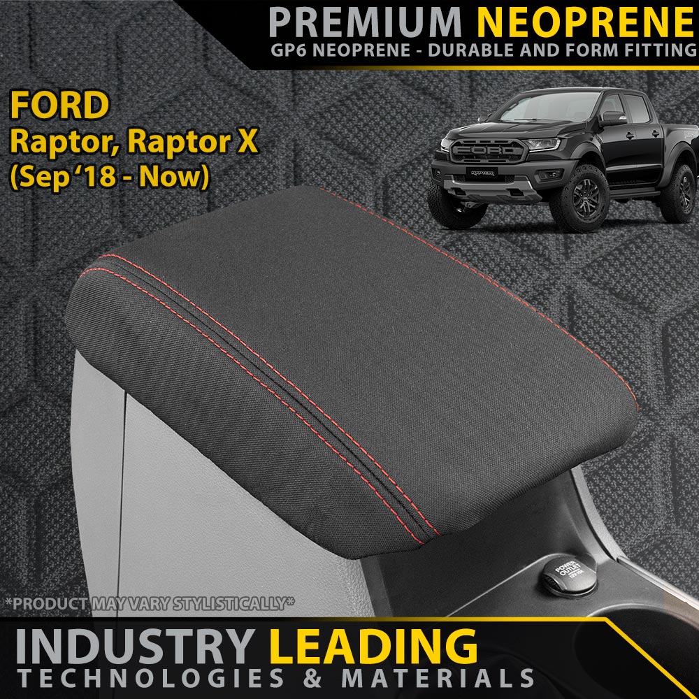 Razorback 4x4 - Ford Raptor Premium Neoprene Console Lid (Made to order) - 4X4OC™ | 4x4 Offroad Centre