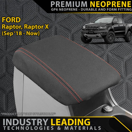 Razorback 4x4 - Ford Raptor Premium Neoprene Console Lid (Made to order) - 4X4OC™ | 4x4 Offroad Centre