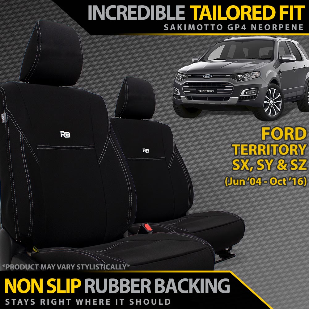 Razorback 4x4 - Ford Territory Neoprene 2x Front Seat Covers (Made to Order) - 4X4OC™ | 4x4 Offroad Centre