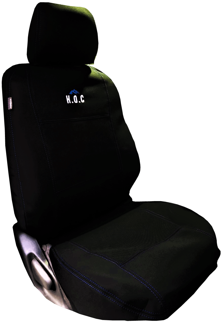 Razorback 4x4 - Hilux (7th & 8th Gen) Premium Neoprene Front Row Seat Covers | Hilux Owners Club - 4X4OC™ | 4x4 Offroad Centre