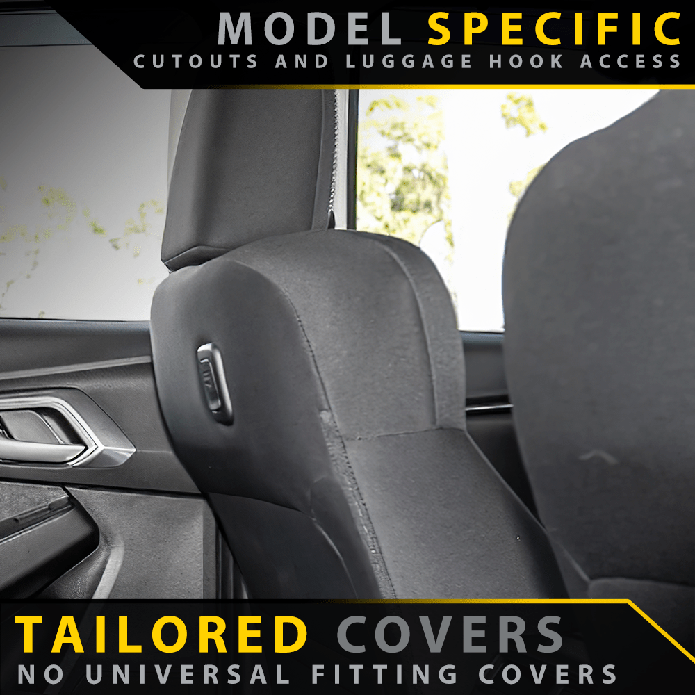 Razorback 4x4 - Isuzu D - MAX RG Premium Neoprene 2x Front Seat Covers (Available) - 4X4OC™ | 4x4 Offroad Centre