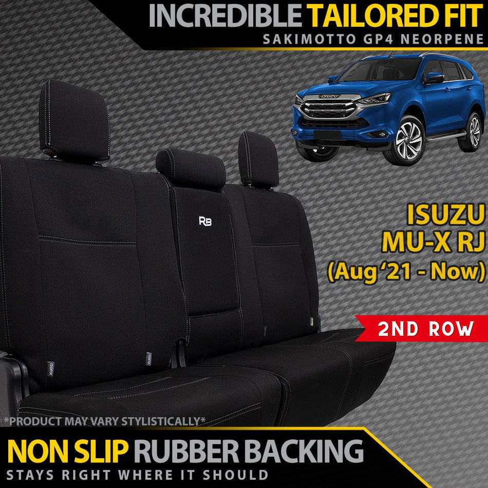 Razorback 4x4 - Isuzu MU - X RJ Neoprene 2nd Row Seat Covers (In Stock) - 4X4OC™ | 4x4 Offroad Centre