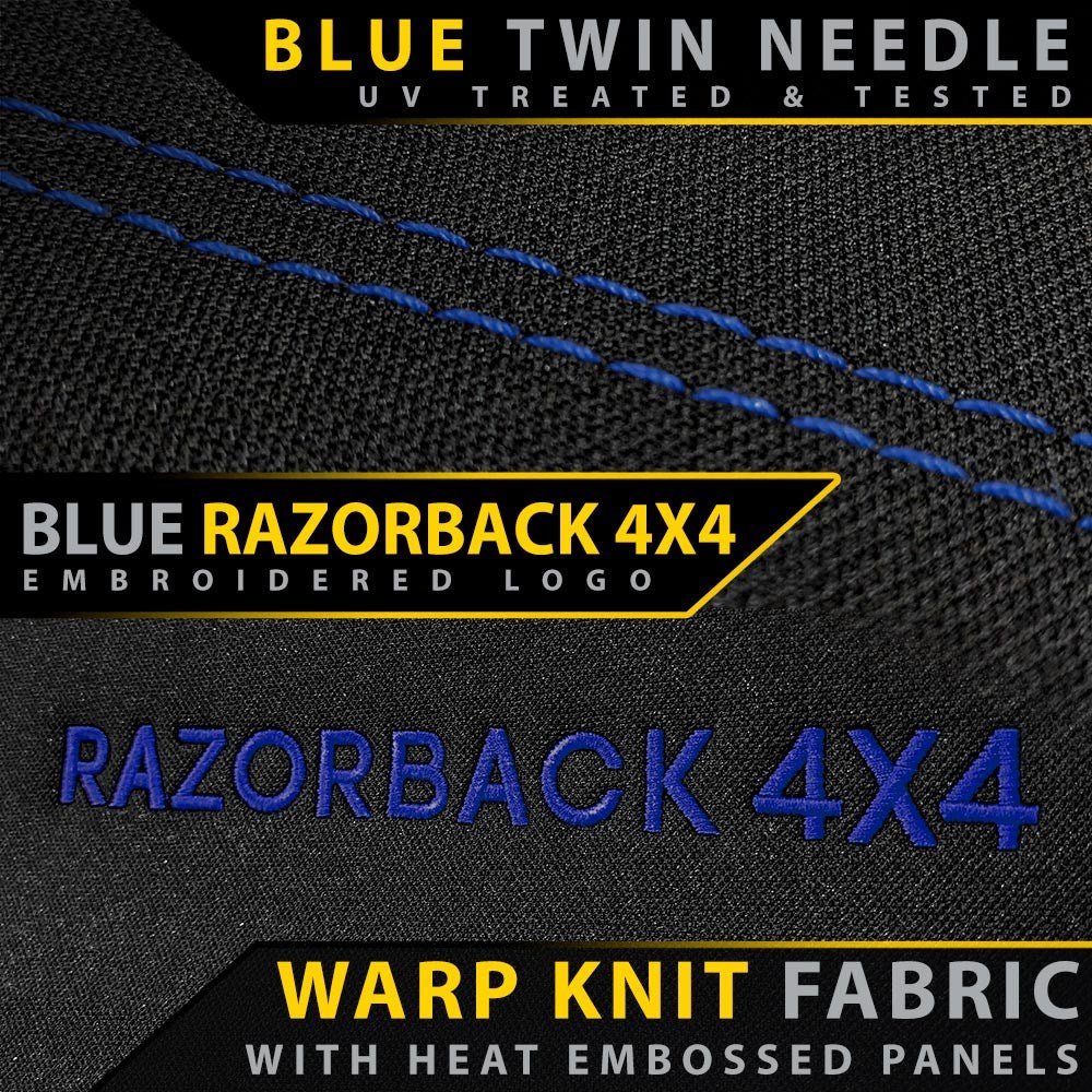 Razorback 4x4 - Isuzu MU - X RJ Premium Neoprene 2nd Row Seat Covers (Made to Order) - 4X4OC™ | 4x4 Offroad Centre