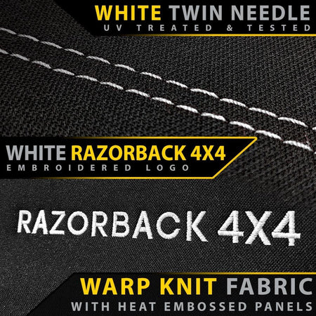 Razorback 4x4 - Isuzu MU - X RJ Premium Neoprene 2nd Row Seat Covers (Made to Order) - 4X4OC™ | 4x4 Offroad Centre