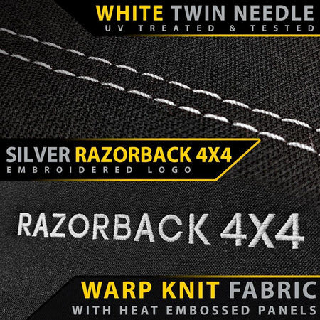 Razorback 4x4 - Isuzu MU - X RJ Premium Neoprene 2nd Row Seat Covers (Made to Order) - 4X4OC™ | 4x4 Offroad Centre