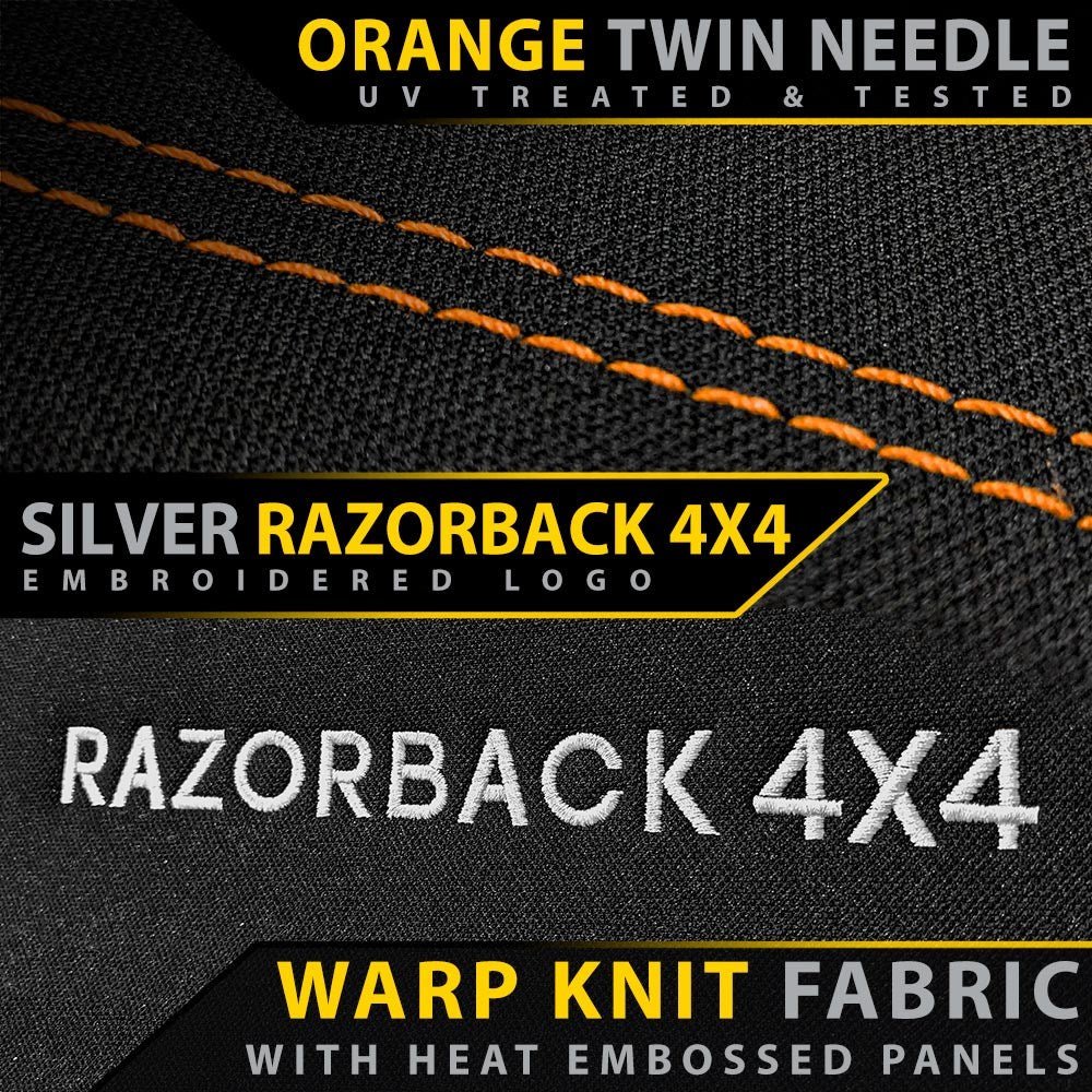 Razorback 4x4 - Isuzu MU - X RJ Premium Neoprene 2nd Row Seat Covers (Made to Order) - 4X4OC™ | 4x4 Offroad Centre