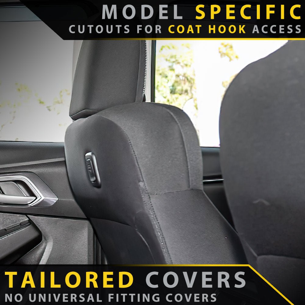 Razorback 4x4 - Isuzu MU - X RJ Premium Neoprene 2x Front Seat Covers (Available) - 4X4OC™ | 4x4 Offroad Centre