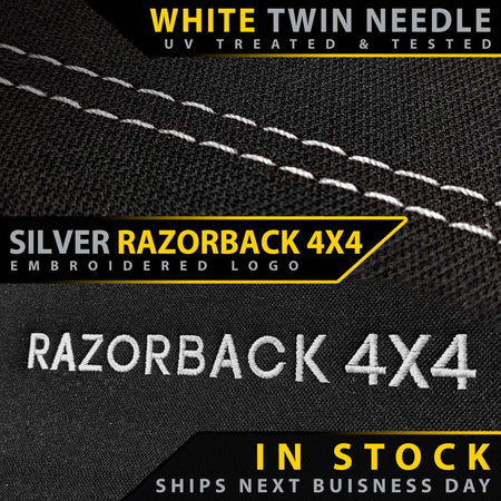 Razorback 4x4 - Isuzu MU - X RJ Premium Neoprene 2x Front Seat Covers (In Stock) - 4X4OC™ | 4x4 Offroad Centre