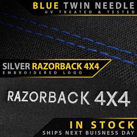 Razorback 4x4 - Isuzu MU - X RJ Premium Neoprene 2x Front Seat Covers (In Stock) - 4X4OC™ | 4x4 Offroad Centre