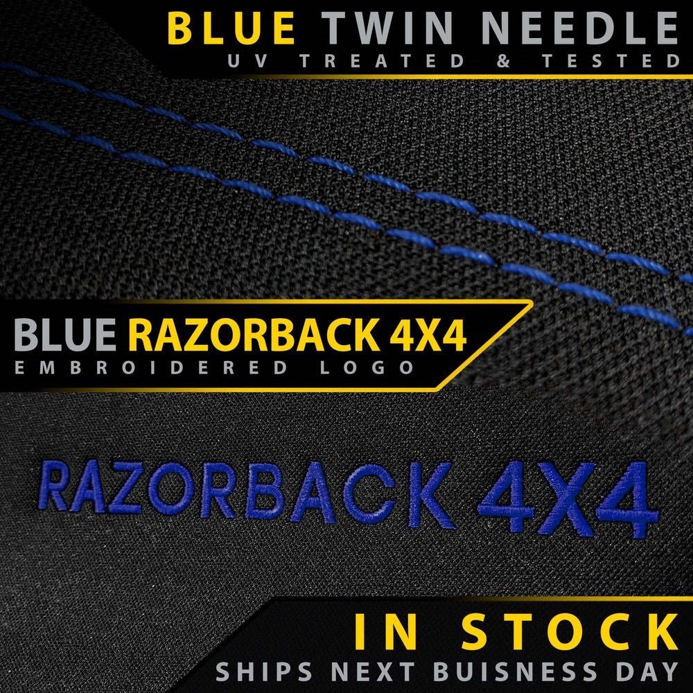 Razorback 4x4 - Isuzu MU - X RJ Premium Neoprene 2x Front Seat Covers (In Stock) - 4X4OC™ | 4x4 Offroad Centre