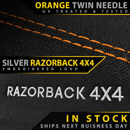 Razorback 4x4 - Isuzu MU - X RJ Premium Neoprene 2x Front Seat Covers (In Stock) - 4X4OC™ | 4x4 Offroad Centre