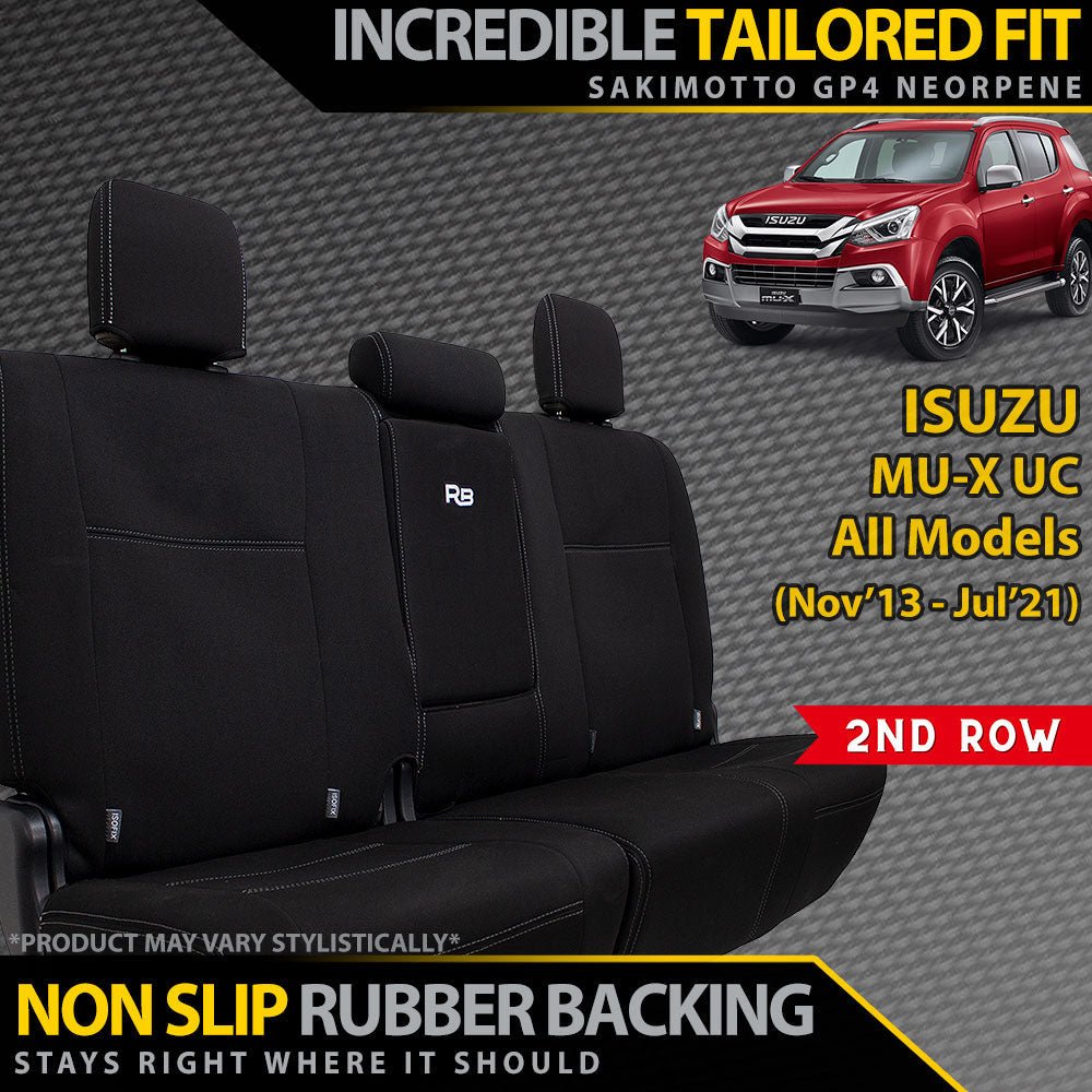 Razorback 4x4 - Isuzu MU - X UC Neoprene 2nd Row Seat Covers (Available) - 4X4OC™ | 4x4 Offroad Centre