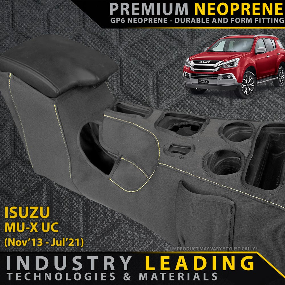 Razorback 4x4 - Isuzu MU - X UC Premium Neoprene Centre Console Organiser (Made to Order) - 4X4OC™ | 4x4 Offroad Centre