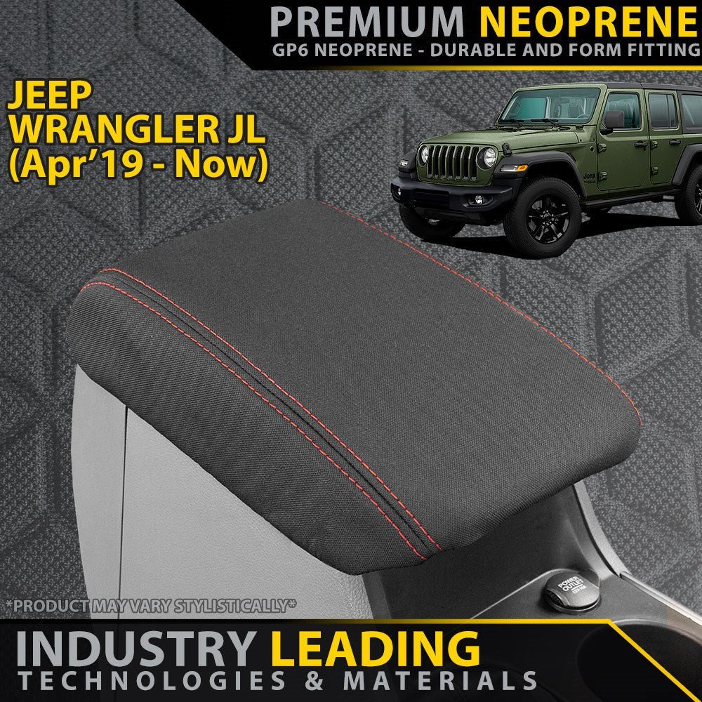 Razorback 4x4 - Jeep Wrangler JL Premium Neoprene Console Lid (Made to Order) - 4X4OC™ | 4x4 Offroad Centre