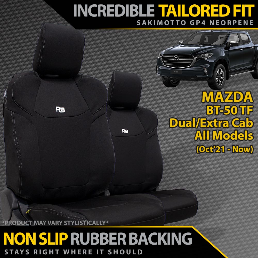 Razorback 4x4 - Mazda BT - 50 TF Neoprene 2x Front Seat Covers (Available) - 4X4OC™ | 4x4 Offroad Centre