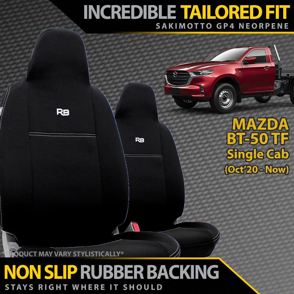 Razorback 4x4 - Mazda BT - 50 TF Single Cab Neoprene Front Seat Covers (Available) - 4X4OC™ | 4x4 Offroad Centre