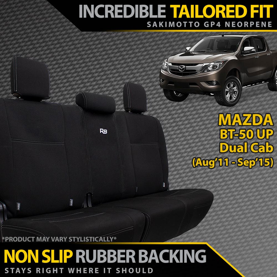 Razorback 4x4 - Mazda BT - 50 UP Neoprene Rear Row Seat Covers (Available) - 4X4OC™ | 4x4 Offroad Centre