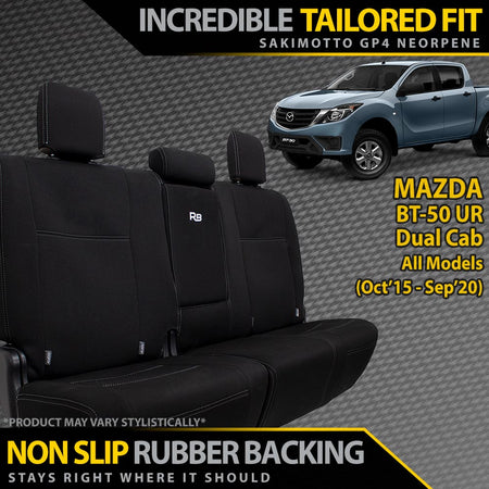 Razorback 4x4 - Mazda BT - 50 UR Neoprene Rear Row Seat Covers (In Stock) - 4X4OC™ | 4x4 Offroad Centre