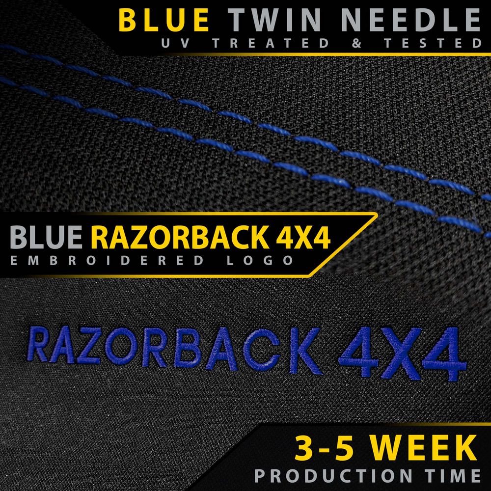 Razorback 4x4 - Mitsubishi Challenger PB & PC Premium Neoprene 2x Front Seat Covers (Made to Order) - 4X4OC™ | 4x4 Offroad Centre