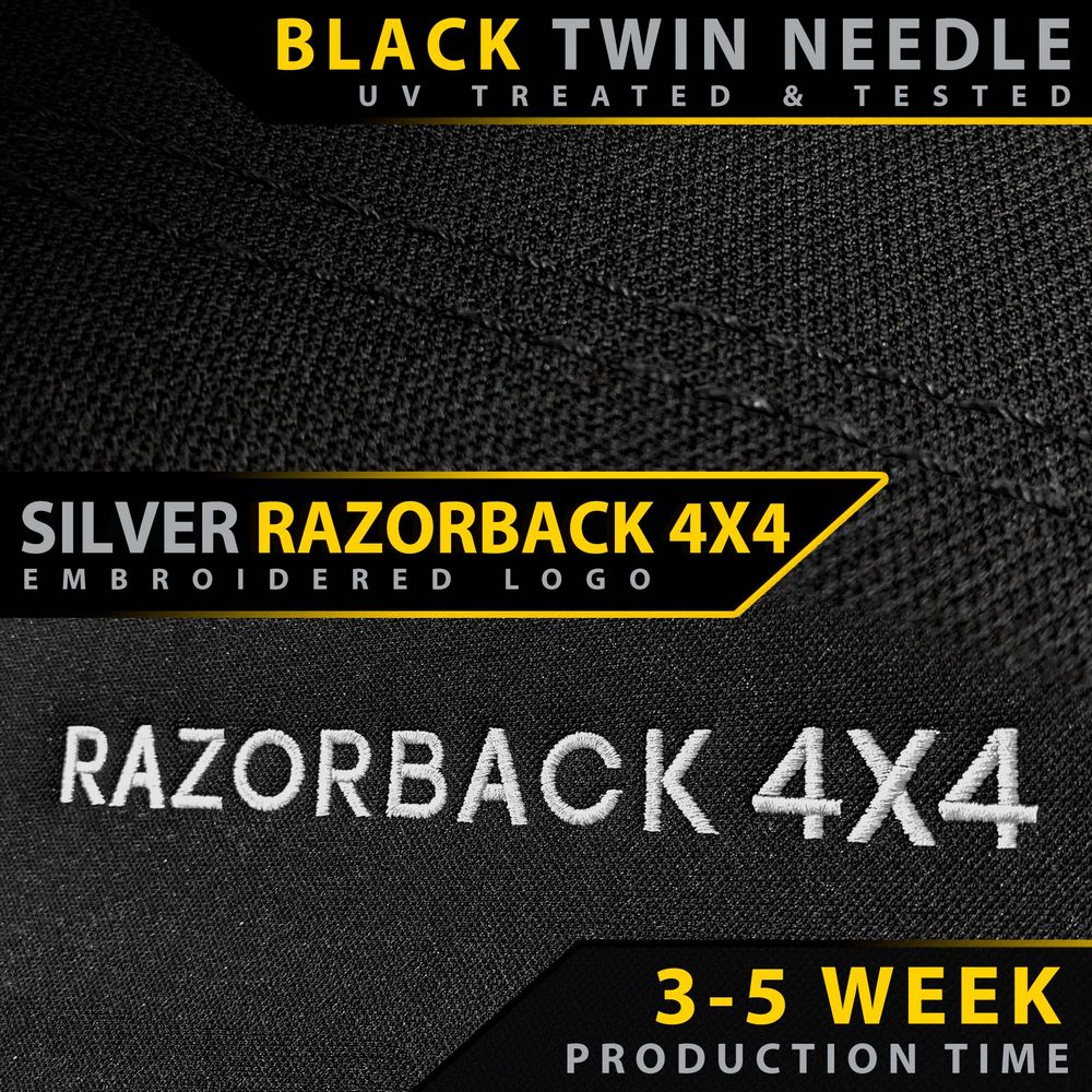 Razorback 4x4 - Mitsubishi Challenger PB & PC Premium Neoprene 2x Front Seat Covers (Made to Order) - 4X4OC™ | 4x4 Offroad Centre