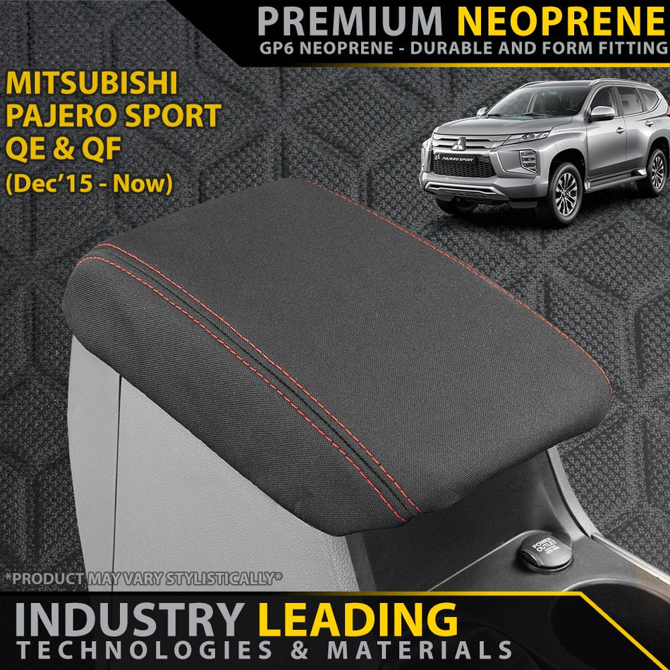 Razorback 4x4 - Mitsubishi Pajero Sport Premium Neoprene Console Lid (Made to Order) - 4X4OC™ | 4x4 Offroad Centre