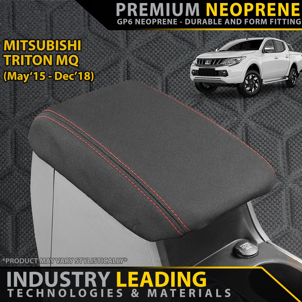 Razorback 4x4 - Mitsubishi Triton MQ Premium Neoprene Console Lid (Available) - 4X4OC™ | 4x4 Offroad Centre