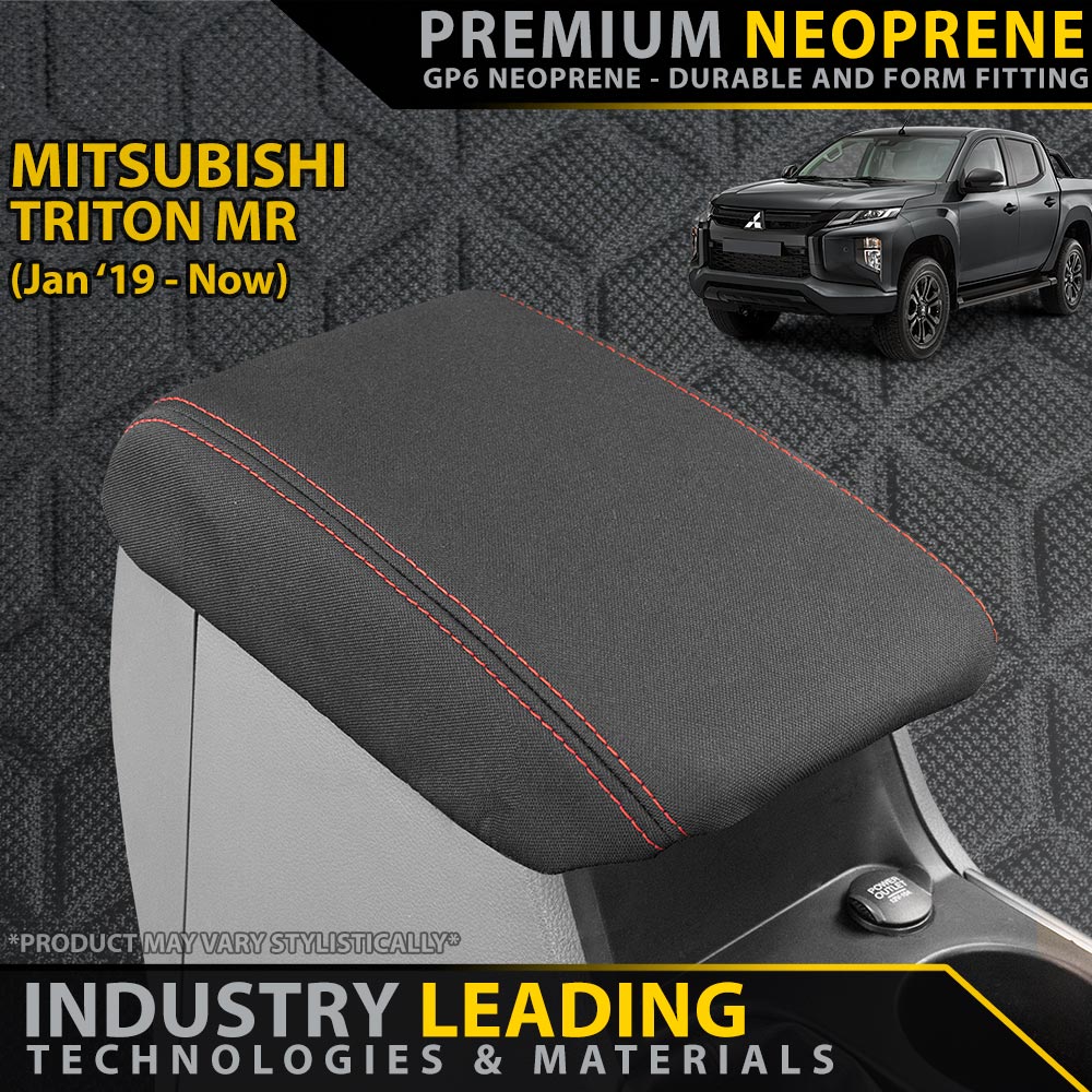 Razorback 4x4 - Mitsubishi Triton MR Premium Neoprene Console Lid (Made to Order) - 4X4OC™ | 4x4 Offroad Centre