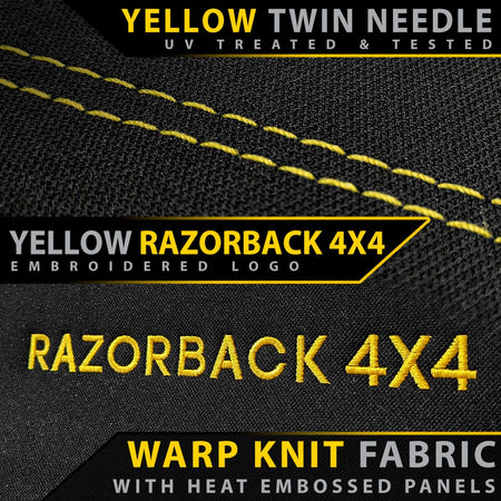 Razorback 4x4 - Nissan GU Patrol Single Cab 2x Bucket Seats Premium Neoprene 2x Front Seat Covers (Made to Order) - 4X4OC™ | 4x4 Offroad Centre