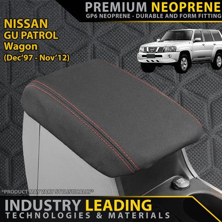 Razorback 4x4 - Nissan GU Patrol Wagon Premium Neoprene Console Lid (Available) - 4X4OC™ | 4x4 Offroad Centre