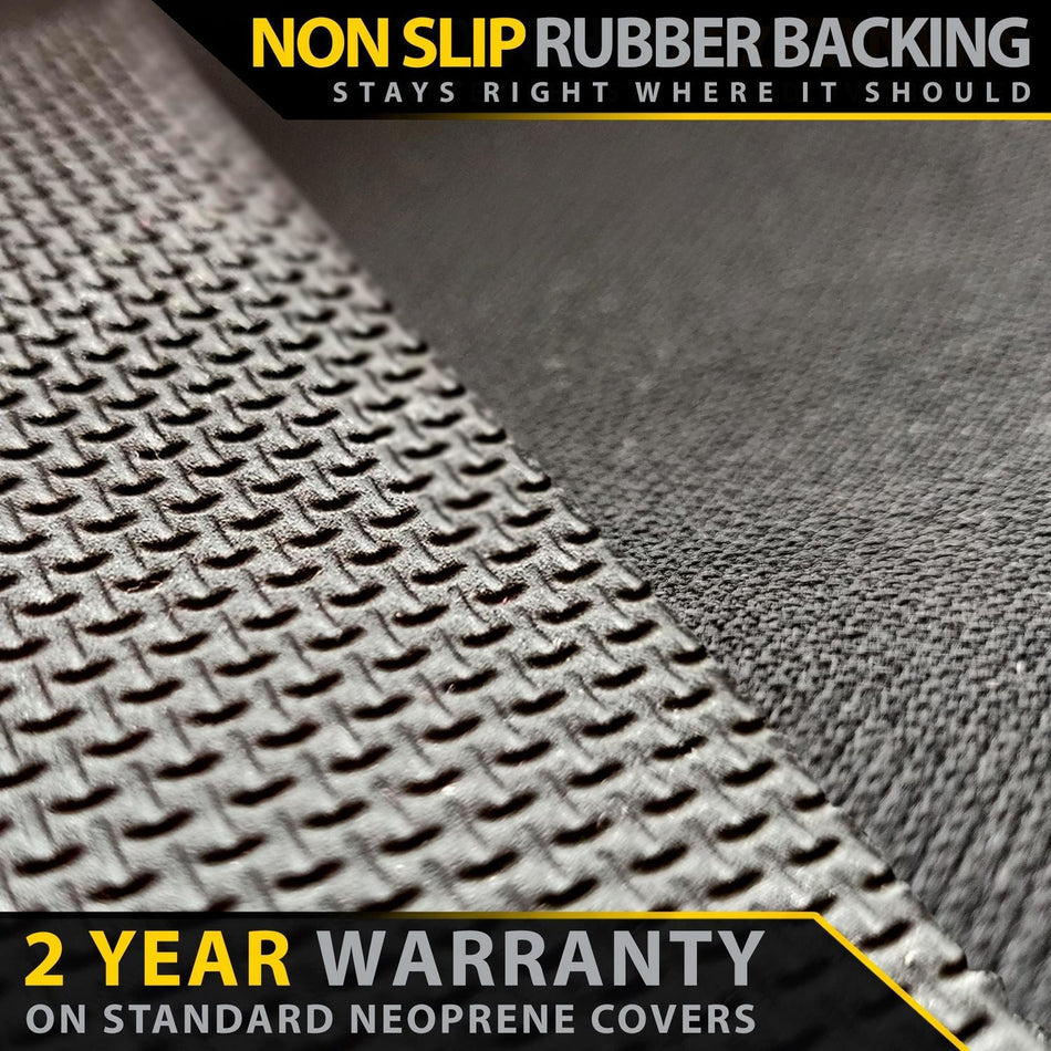 Razorback 4x4 - Nissan Navara D22 ST - R Neoprene Rear Row Seat Covers (In Stock) - 4X4OC™ | 4x4 Offroad Centre