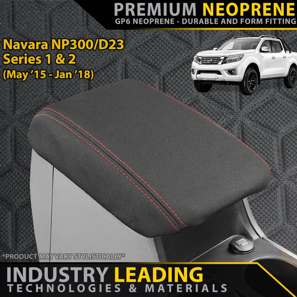 Razorback 4x4 - Nissan Navara NP300 Series 1 & 2 Premium Neoprene Console Lid (Available) - 4X4OC™ | 4x4 Offroad Centre