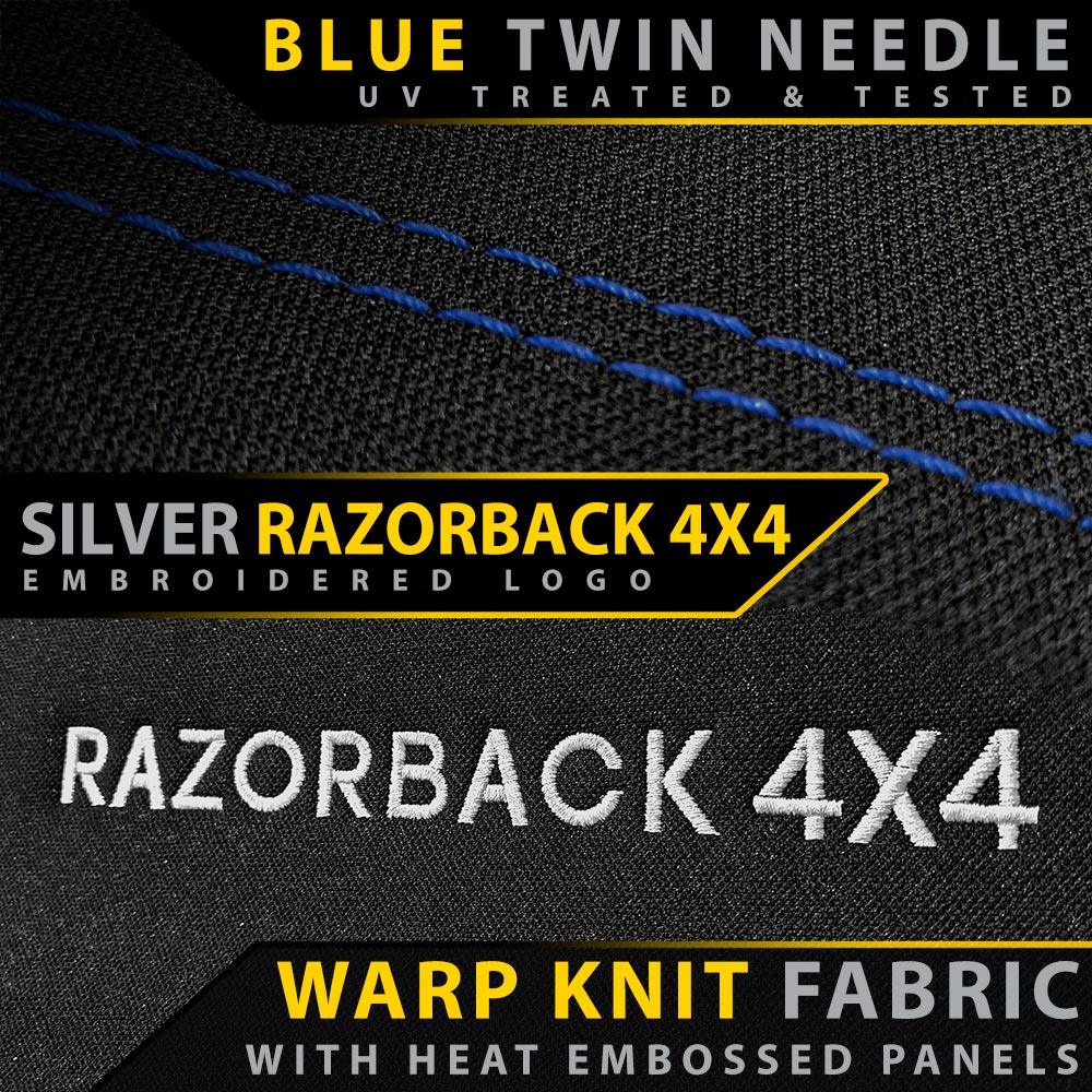 Razorback 4x4 - Nissan Navara NP300 Series 1 & 2 Premium Neoprene Rear Row Seat Covers (Made to Order) - 4X4OC™ | 4x4 Offroad Centre