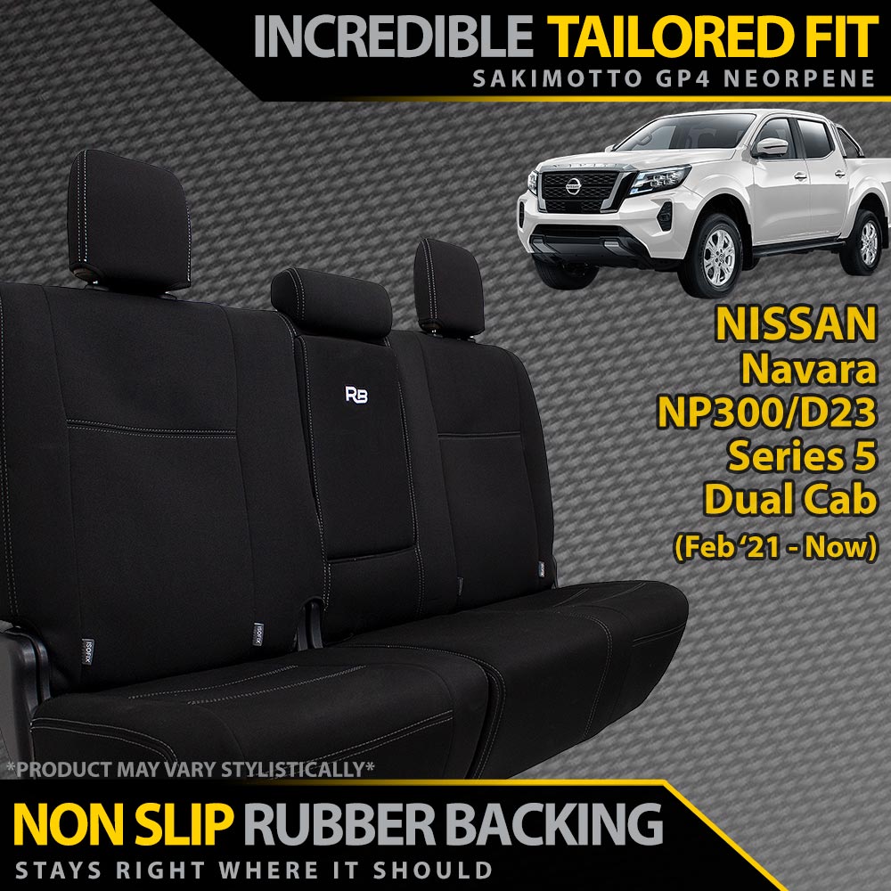 Razorback 4x4 - Nissan Navara Series 5 Neoprene Rear Row Seat Covers (Available) - 4X4OC™ | 4x4 Offroad Centre