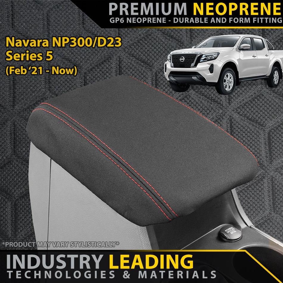 Razorback 4x4 - Nissan Navara Series 5 Premium Neoprene Console Lid (Made to Order) - 4X4OC™ | 4x4 Offroad Centre