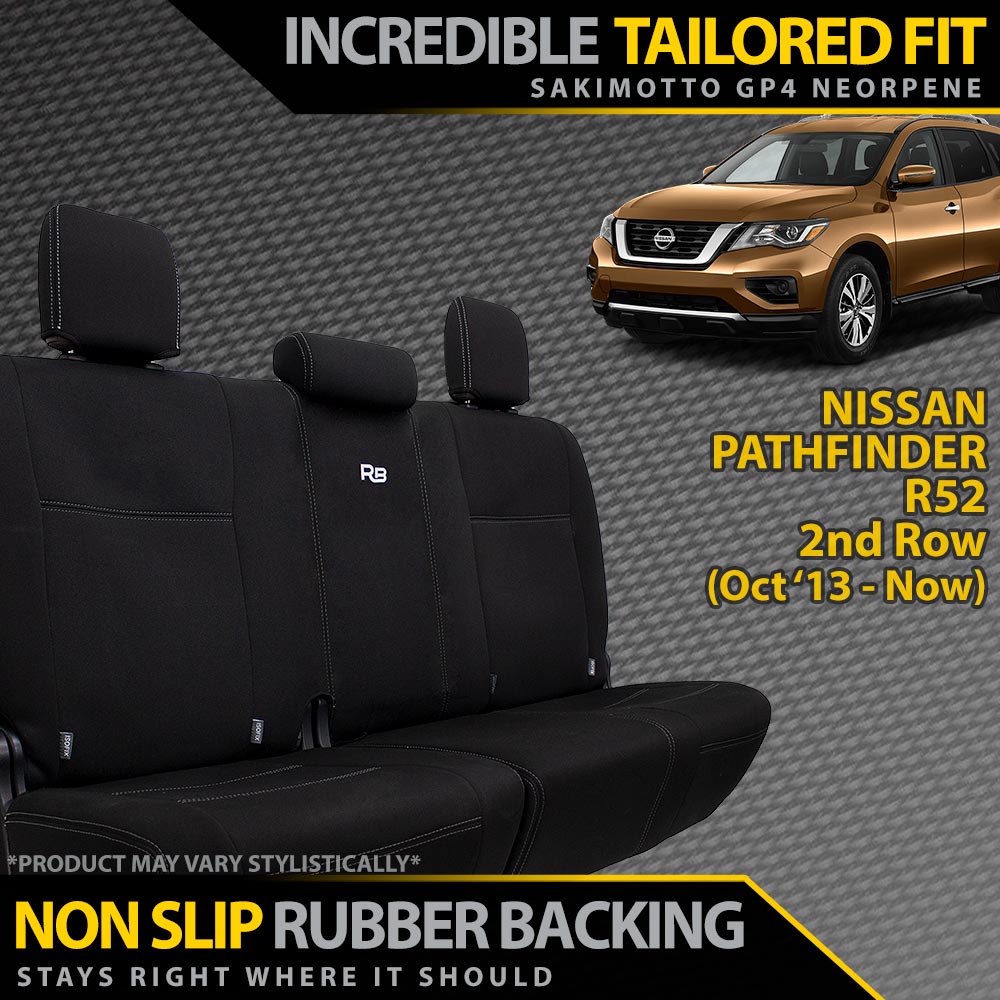 Razorback 4x4 - Nissan Pathfinder R52 Neoprene Rear Seat Cover (Made to Order) - 4X4OC™ | 4x4 Offroad Centre