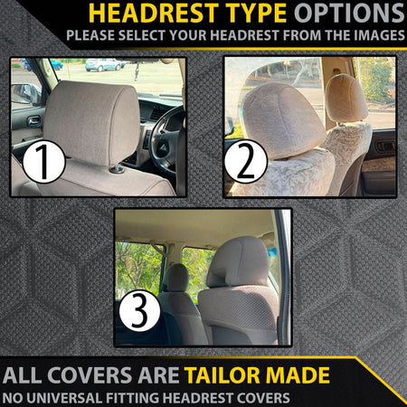 Razorback 4x4 - Nissan Patrol GU Wagon Premium Neoprene 2x Front Seat Covers (Available) - 4X4OC™ | 4x4 Offroad Centre