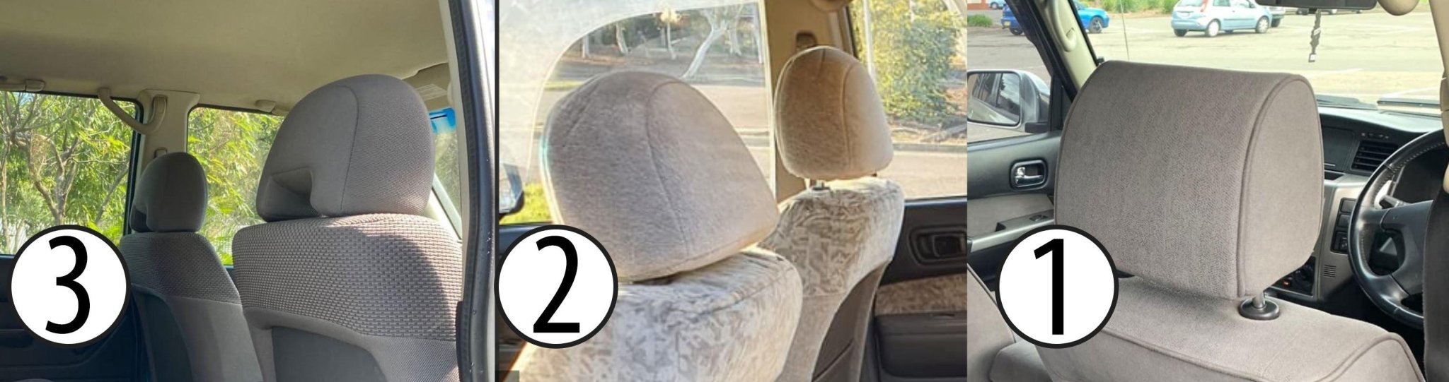 Razorback 4x4 - Nissan Patrol GU Wagon Premium Neoprene 50/50 Split Rear Rows Seat Covers (Made to Order) - 4X4OC™ | 4x4 Offroad Centre