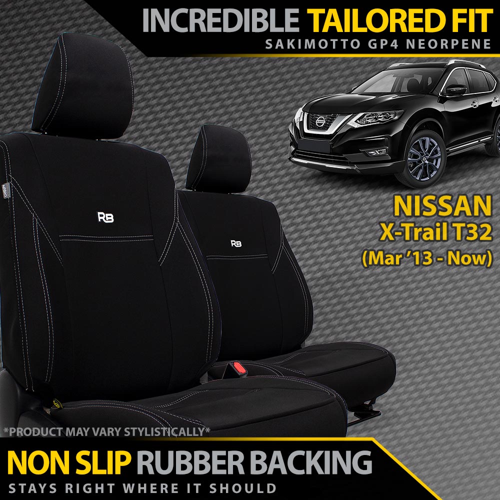 Razorback 4x4 - Nissan X - Trail T32 Neoprene 2x Front Seat Covers (In Stock) - 4X4OC™ | 4x4 Offroad Centre