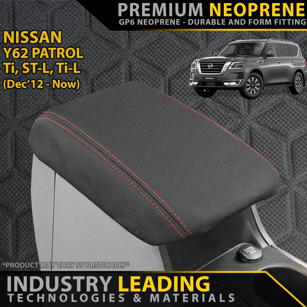 Razorback 4x4 - Nissan Y62 Patrol Premium Neoprene Console Lid (Available) - 4X4OC™ | 4x4 Offroad Centre