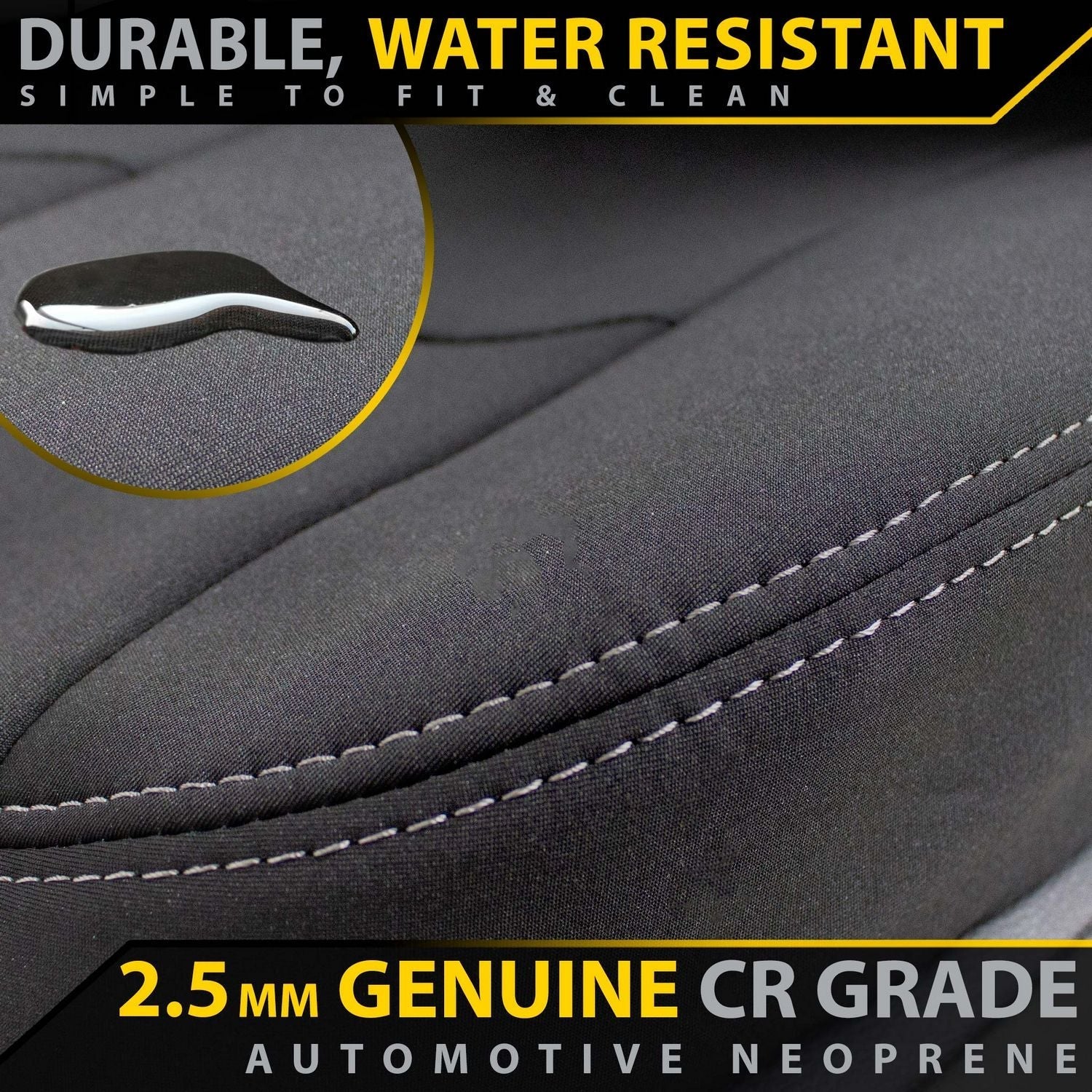 Razorback 4x4 - Razorback 4x4 GP4 Standard Neoprene 2x Front Seat Covers Suitable for a Isuzu D - MAX RT (SX, EX, LS - M, LS - U, LS - Terrain, X - Runner - May 2012 - Jun 2020) - 4X4OC™ | 4x4 Offroad Centre