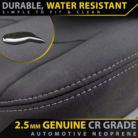 Razorback 4x4 - Razorback 4x4 GP4 Standard Neoprene 2x Front Seat Covers Suitable for a Isuzu D - MAX RT (SX, EX, LS - M, LS - U, LS - Terrain, X - Runner - May 2012 - Jun 2020) - 4X4OC™ | 4x4 Offroad Centre