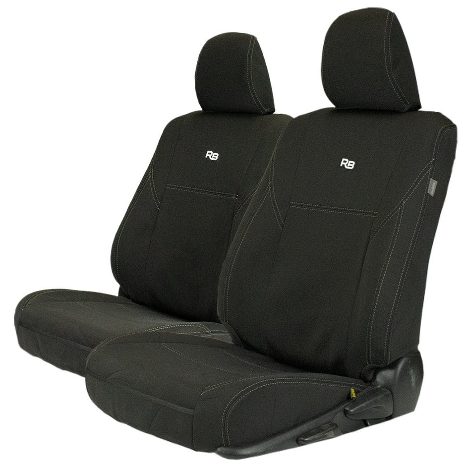 Razorback 4x4 - Razorback 4x4 Neoprene Front Seat Covers For a Toyota HiLux 8th Gen SR (Sep 2015 - Current) - 4X4OC™ | 4x4 Offroad Centre