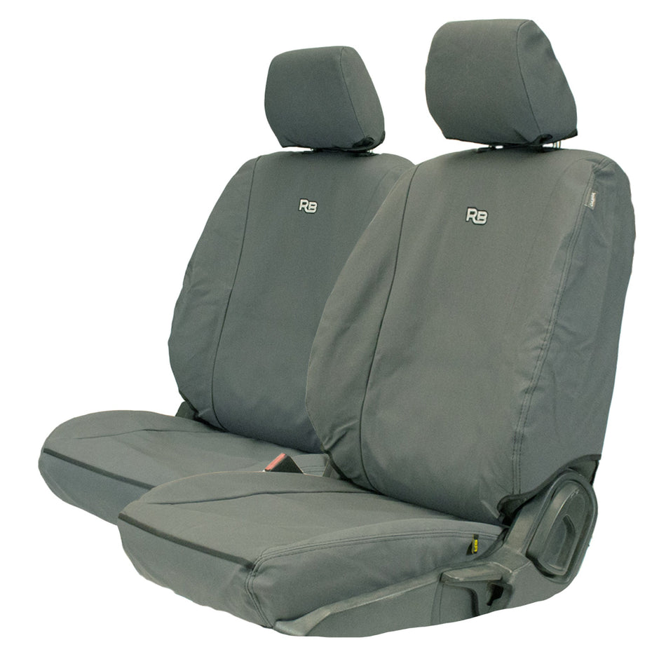 Razorback 4x4 - Razorback 4x4 XP7 Heavy Duty Canvas 2x Front Seat Covers Suitable for a Ford Ranger PX II (XL, XLS, XLT, FX4, Wildtrak - Sep 2015 - Aug 2018) - 4X4OC™ | 4x4 Offroad Centre