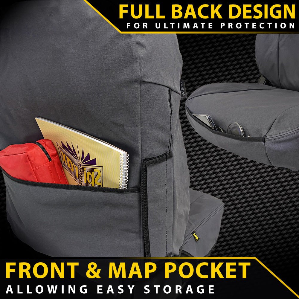 Razorback 4x4 - Razorback 4x4 XP7 Heavy Duty Canvas 2x Front Seat Covers Suitable for a Toyota Prado 150 (POST FACELIFT JULY 21+) (All Models - Jul 2021 - Current) - 4X4OC™ | 4x4 Offroad Centre