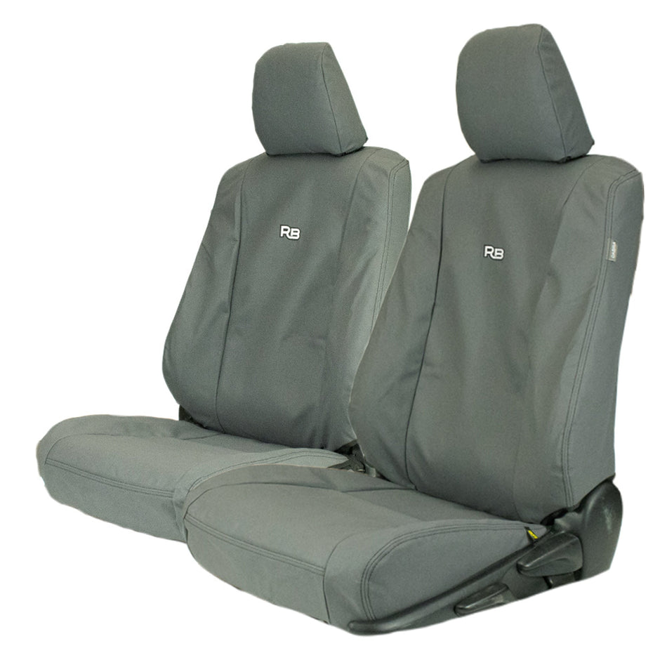 Razorback 4x4 - Razorback 4x4 XP7 Heavy Duty Canvas Front Seat Covers For a Toyota HiLux 8th Gen SR (Sep 2015 - Current) - 4X4OC™ | 4x4 Offroad Centre