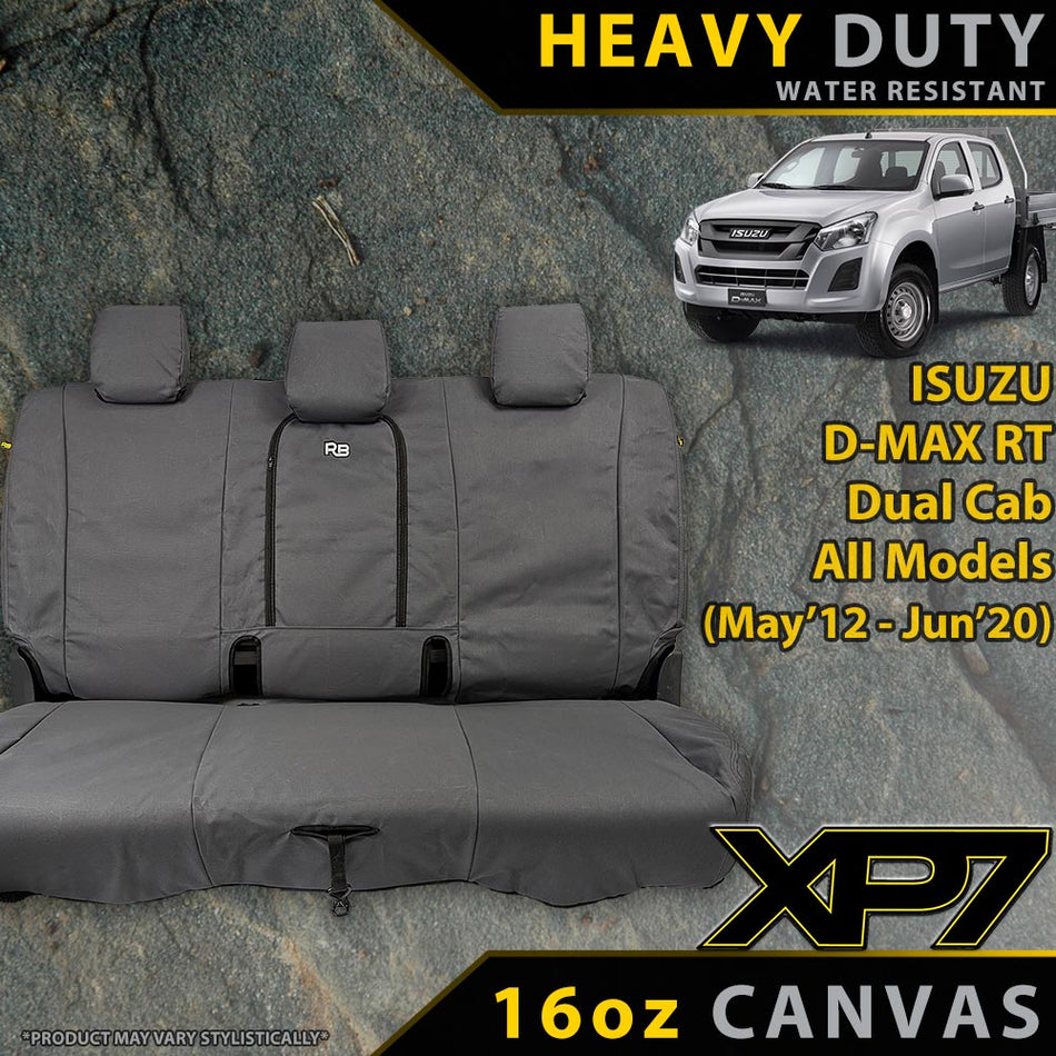 Razorback 4x4 - Razorback 4x4 XP7 Heavy Duty Canvas Rear Seat Covers Suitable for a Isuzu D - MAX RT (SX, EX, LS - M, LS - U, LS - Terrain, X - Runner - May 2012 - Jun 2020) - 4X4OC™ | 4x4 Offroad Centre