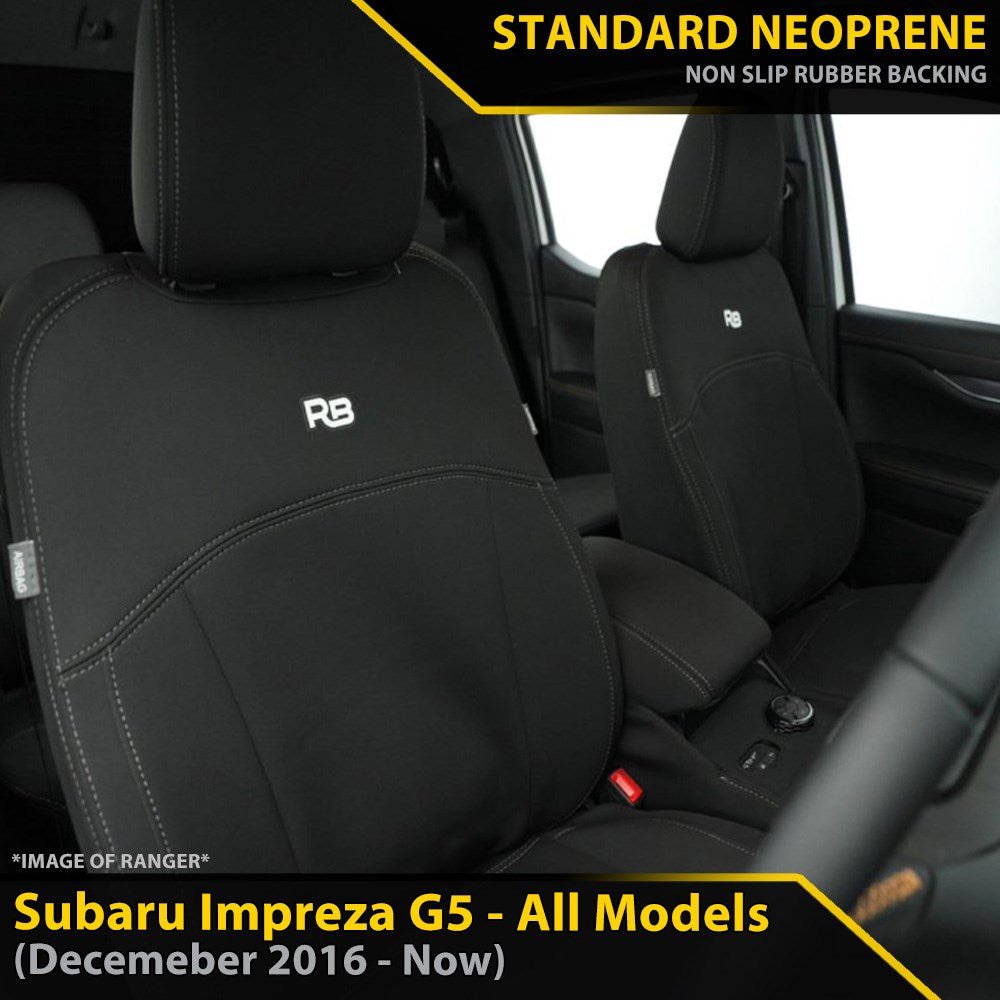 Razorback 4x4 - Subaru Impreza Neoprene 2x Front Row Seat Covers (Made to Order) - 4X4OC™ | 4x4 Offroad Centre