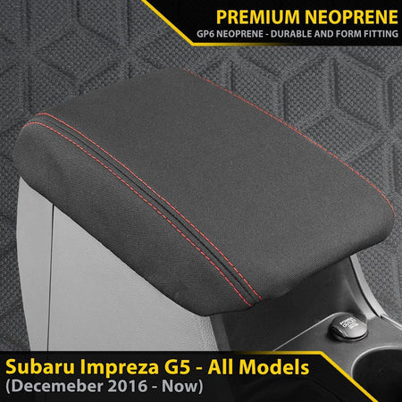 Razorback 4x4 - Subaru Impreza Premium Neoprene Console Lid Cover (Made to Order) - 4X4OC™ | 4x4 Offroad Centre