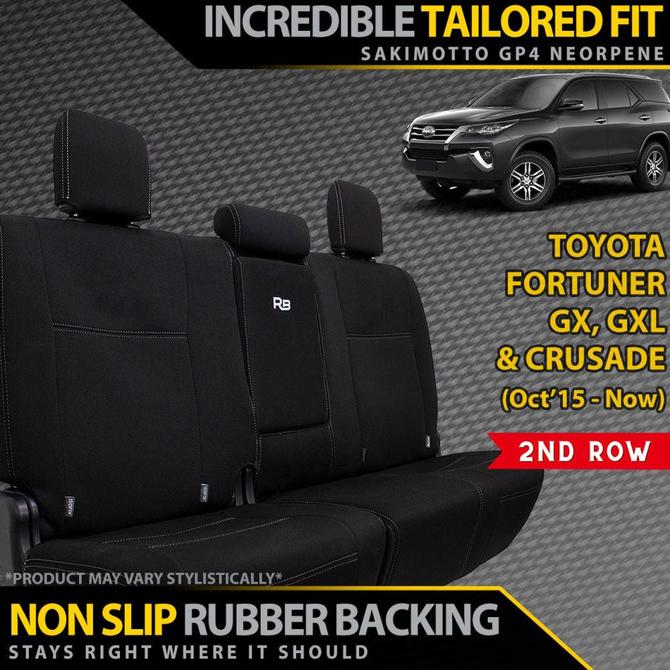 Razorback 4x4 - Toyota Fortuner Neoprene 2nd Row Seat Covers (Available) - 4X4OC™ | 4x4 Offroad Centre